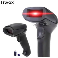 Mbb E-Ticaret Tıwox VSK-118+ 2d Karekod Kablosuz Barkod Okuyucu + Mını USB Dongle
