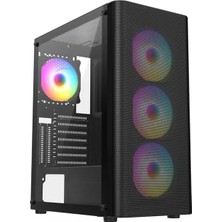 Mbb E-Ticaret Frısby FC-9385G 550W 4X8120MM Fan Gaming Siyah Kasa