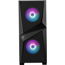Mbb E-Ticaret Msı Mag Forge 100R Temperlı Cam Argb Psu Yok 2X120MM 1X120MM Gamıng Atx Kasa Siyah
