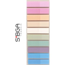 Color Note Sibga Tasarım  10 Renk 200 Yaprak Renkli Postit Sticker Yapışkanlı Not Kağıdı Post It