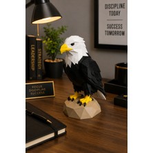 My Craft 3D Low Poly Kartal Biblo Dekoratif Kartal Figürü Ofis Masa Raf Süsü Pla Özel Üretim