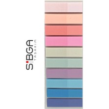 Color Note Sibga Tasarım  10 Renk 200 Yaprak Renkli Postit Sticker Yapışkanlı Not Kağıdı Post It