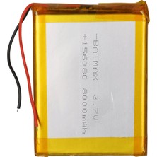 Powermaster 15X60X80MM 3.7 Volt 8000 Mah Lityum Polimer Pil