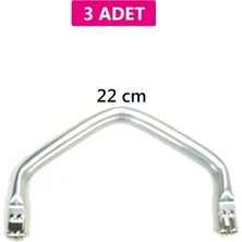 Mbb E-Ticaret Gizli Metal Çanta Bursu – 3 Adet - 22 cm - Metal Çanta Aparatı Çanta Aksesuarı