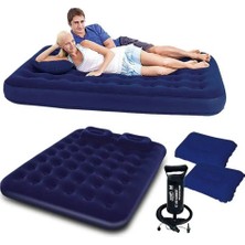 Mbb E-Ticaret Pompalı Yastıklı Çift Yatak Çift Kişilik 203X152X22CM