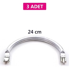 Mbb E-Ticaret Gizli Metal Oval Çanta Bursu – 3 Adet - 24 cm - Metal Çanta Aparatı Çanta Aksesuarı