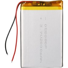 Powermaster 05X50X80MM 3.7 Volt 2000 Mah Lityum Polimer Pil