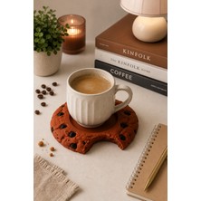 My Craft 3D Kurabiye Tasarımlı Kupa Bardak Altlığı Dekoratif Kahve Sunum Altlığı Pla Özel Üretim