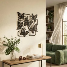 Mbb E-Ticaret Modern Kelebek Duvar Tablosu Mdf Lazer Kesim Çoklu Kelebek Figürlü Duvar Süsü Dekor