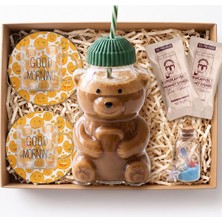 vegahediye v vega Smile & Teddy 2'li Cam Fincan & Ayıcık Barista Kupa & Dilek Şişesi & Kahve Hediye Seti - Arkadaşa Içimden Geldi Hediyesi, Sevgiliye Sevimli Ofis Hediyesi
