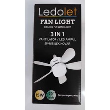 Tavan Vantilatörü LED Aydınlatmalı 3 In 1 Vantilatör / LED Işık / Sivrisinek Kovar