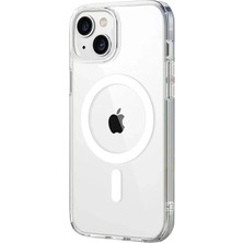 OtoTech Mey Ithalat®   iPhone 14 Combo Sert Şeffaf Magsafe Kapak - Şeffaf