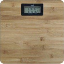 Woodhub Bambu Yüzeyli Dijital Banyo Baskülü, Şık ve Kullanışlı Ölçüm Cihazı