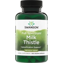 Swanson Milk Thistle 500 Mg 100 Kapsül
