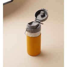 vegahediye v vega Askılı ve Kilitli Paslanmaz Çelik Termos - 500 ml Turuncu