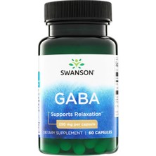 Swanson Gaba 250 Mg 60 Kapsül Takviye Edici Gıda