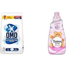 Vintessy Omo ve Yumoş Çamaşır Bakım Seti (Toz Deterjan 9 kg ve Yumuşatıcı 1440 Ml)