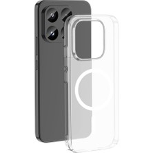 Nanospace Xiaomi 17T Uyumlu Kamera Korumalı M-Safe Şarj Özellikli Şeffaf London Sert Pc Kapak