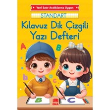 StepCo Dik Temel Harflerle Standart Renkli Kareli Yazı Defteri