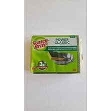 Vintessy Scotch Brite Bulaşık Süngeri Power Classic Yeşil Klasik 4 ' Lü -3 Kat Daha Güçlü Temizlik/ol