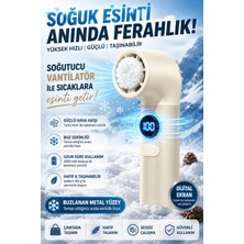 Weskam Dijital Ekranlı Tasarım El Vantilatörü Mini Fan Yaz Serinletici Fan Kademeli