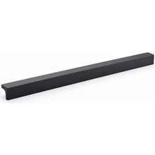 Vintessy Lada Mat Siyah Metal 512 mm 51.2 cm Uzun Mobilya Çekmece Dolap Kulpları Mutfak Dolabı Kapak Kulbu