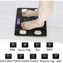 Premini Dijital Vücut Analiz Tartısı, Bluetooth, Lcd, 180 kg Kapasiteli