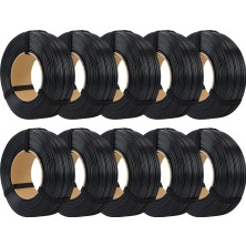 ROSA3D Megapack Pet-G Standard Siyah 10'lu Set 3D Yazıcı Filamenti