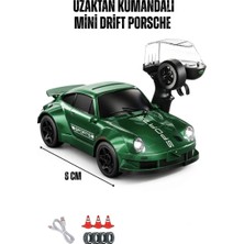 Aksoy Toys Uzaktan Kumandalı Mini Drift Porsche Model Araba Dahili Şarjlı 4X4YEŞIL Araba
