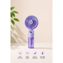 Weskam Su Hazneli Mini El Vantilatör Meyve Temalı Şarjlı Taşınabilir Yaz Serinletici Fan