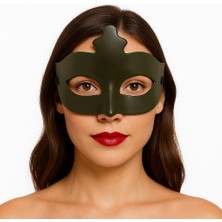 Haki Yeşil Renk Masquerade Kostüm Partisi Venedik Balo Maskesi