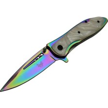 Benchmade DA76-1 Çakı Renkli Sedef 20 cm Manuel, Kemerlikli