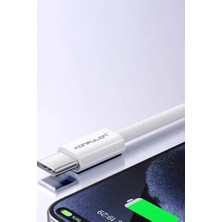 EstoreBox Konfulon DC82 1m 60W Type-C To Type-C  Pd Hızlı Şarj Kablo - Beyaz