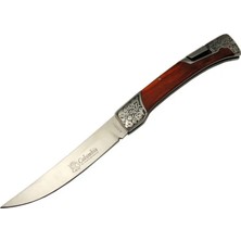 Columbia A 3165 A Kamp Çakı 24 cm - Ahşap; Metal Saplı, Kemerlikli