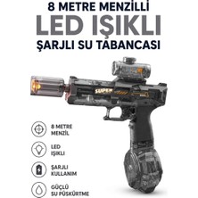 Aksoy Toys Şarjlı Otomatik Su Tabancası Oyuncak Şarjlı Geniş Su Hazneli Gerçekçi Efektli Su Silahı