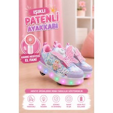 Carby Kanatlı Model Patenli, Işıklı, 4 Tekerlekli Spor & Paten Dönüşümlü Çocuk Ayakkabısı