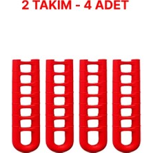 Home Shopping Demir Saplı Çaydanlıklar İçin Kırmızı Silikon (4 Adet)