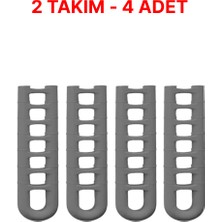 Home Shopping Demir Saplı Çaydanlıklar İçin Gri Silikon (4 Adet)