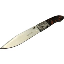 Buck Knives BK-011BK Kamp Çakı 23 cm - Kahverengi Sedef Sap, Kılıflı, Kutulu