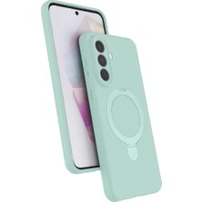 Samsung Galaxy A57 5g Regal Magsafe Standlı Kapak - Su Yeşili