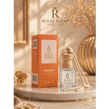 Royal Scent Mango Dekoratif Araç Parfümü Ahşap Kapaklı Askılı Oto Kokusu