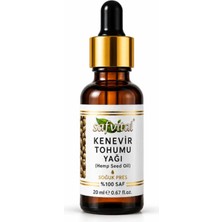 Safvital Kenevir Tohumu Yağı Soğuk Pres %100 Saf 20 ml Saç ve Cilt Bakımı Için Premium Bitkisel Yağ