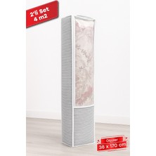 Vivenda 4 M2 Halı Hurcu 2'li Set Şeffaf Pencereli 2ADET 4 M2 Halı Hurcu Seti 38X170 cm