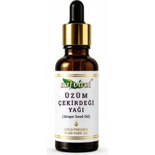 Safvital Üzüm Çekirdeği Yağı %100 Saf Soğuk Pres 20 ml Saç ve Cilt Bakımı Için Premium Bitkisel Yağ