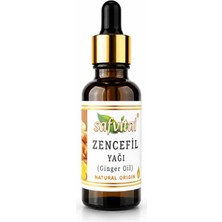 Safvital Zencefil Yağı 20 ml Aromatik Bitkisel Bakım Yağı Damlalıklı Amber Cam Şişe Maserasyon Premium Bakım Yağı