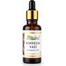 Safvital Zerdeçal Yağı 20 ml Cilt Bakım Yağı Bitkisel Bakım Serumu Damlalıklı Amber Cam Şişe Premium Bakım Yağı
