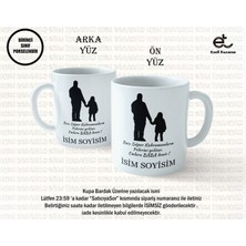 Baba-Kız Temalı Kişiye Özel Isim Yazılabilen Kupa Bardak