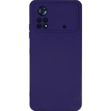 Homestead Newface Xiaomi Poco X4 Pro 5g Kılıf Nano Içi Kadife Silikon - Mor