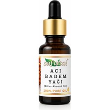 Safvital Acı Badem Yağı 20 ml Soğuk Pres Saç Bakımı Kaş Kirpik Bakımı ve Cilt Bakımı Için Premium Bakım Yağı
