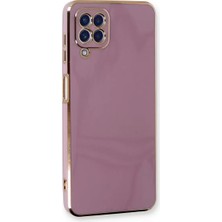 Homestead Newface Samsung Galaxy A22 Kılıf Volet Silikon - Mor